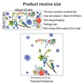 Adesivi murali autoadesivi con martin pescatore e fiori per decorare il soggiorno - Stile Acquerello Martin Pescatore e Floreale (CT8012-NH) / 30x60cm (1 Foglio)