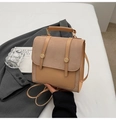 Vintage Umhängetasche in Khaki mit Wildleder-Struktur und goldenen Metallakzenten - Ohne Anhänger / Khaki