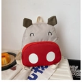 Schattige cartoon peuter rugzak in beige en rood met verstelbare riemen - Rood Groot