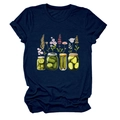 Détail de l'illustration de pots de cornichons et fleurs sur un t-shirt bleu marine - S / Bleu Marine