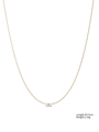 Dettaglio della catena in acciaio dorato da 1,6 mm con specifiche di 45+5 cm di lunghezza - 1.6mm / Oro