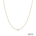 Details einer 1,2 mm goldenen Schlangenkette aus Edelstahl mit 45+5 cm Länge und Verschluss - Rundschlangenglied(STN25295-GO-1.3mm) / 1.3mm