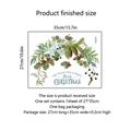 Christmas window sticker with pine cones and berries, detailed dimensions at 27x35cm - 27*35cm (1 Sheet)
