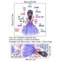 Inspirational butterfly dress girl wall sticker for bedroom living room decor - MS4135 Style
