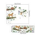 Maattabel voor jungle dieren muurstickers inclusief afmetingen en specificaties - Jungle Dieren Thema (MS180) / 30x90cm (1 Vel)