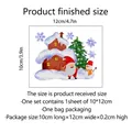 Lichtgevende Kerstman huis en sneeuwvlok sticker voor lichtknop muurdecoratie - Kerstman Huis Sneeuwvlok Stijl (YCG8302-NZ) / 10x12cm (1 Stuk)