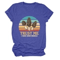 Detail of purple heather knit texture and vintage morel mushroom graphic print - S / Vintage Blue