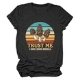 Detail of Trust Me I Have Good Morels print on a charcoal cotton t-shirt - S / Black Heather Grey