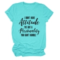 Close-up of Tiffany blue t-shirt featuring black slogan print and soft cotton texture - S / Deep Water Blue (Black Text)