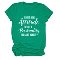 Detail of green cotton T-shirt featuring rolled cuffs and white artistic slogan print - S / Ink Green (White Text)