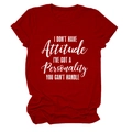Detail of burgundy crew neck T-shirt featuring white slogan print and rolled sleeve cuffs - S / Red (White Text)