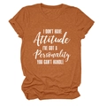 Detail of white slogan print on rust orange heather fabric casual short sleeve t-shirt - S / Burnt Orange (White Text)