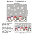 Pegatinas de pingüinos y copos de nieve para decoración de ventanas navideñas - Pingüino y Copo de nieve (DJ017-YW)