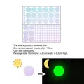 Stickers muraux lumineux avec points lune et soleil pour déco chambre enfant - Point Soleil Lune (YJX4005) / 10*20cm*2Pcs