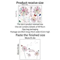 Guida alle taglie dettagliata per adesivi murali con denti di leone e farfalle colorate - 30*45cm*2pz