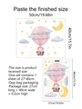 Size comparison for cartoon elephant wall sticker with dimensions in centimeters - 27*40cm