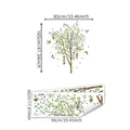 Stickers muraux citronnier et oiseaux autocollants pour déco intérieure 85x105cm - Citronnier et Oiseaux (MS2563) / 30*90cm*2pcs