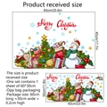 Pegatinas de pared muñeco de nieve de Navidad con letras Merry Christmas decorativas - 30*60cm