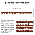 Detailed size guide for chocolate candy melt self-adhesive wall border stickers - 20*60cm*2pcs