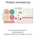 Kids hopscotch floor stickers with jump and balance colorful circle patterns - 30*60cm