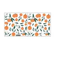 Tableau des tailles pour deux stickers muraux orange de 30x30cm avec feuilles et fleurs - 30*30cm*2 pcs