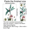 Adesivi murali con piante tropicali: guida alle dimensioni finali e dettagli della confezione - 30*90cm