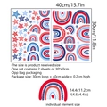 Vinilos decorativos de arcoíris y estrellas para habitación con especificaciones de tamaño - 30*40cm (Juego de 2)
