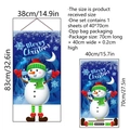 Christmas snowman wall sticker with Merry Christmas text and elk for room window decor - Snowman Starry Night Style (BM4022)