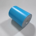 Close-up of a luminous blue glow-in-the-dark warning tape roll for stair safety - YJ4004 / Blue