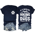Detailed front and back view of navy hiking t-shirt with mountain print and paw logo - Navy (White Print)