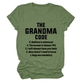 Detailed view of olive green cotton t-shirt with crew neck and black printed quote - Olive Green (Black Font)