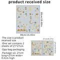 Double-sided Ramadan moon lantern wall stickers, PVC static window clings, 39x50cm set - Ramadan Theme Style