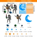 Pegatinas de pared espacio astronauta luminosas con luna y estrellas para el cuarto - Juego De 538 Piezas De Astronauta Y Planetas