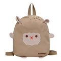 Cute khaki cartoon lamb crossbody backpack with high-quality fabric for women and kids - Khaki