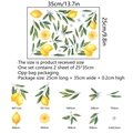 Fresh lemon fruit wall stickers set of 2 for kitchen and living room decoration - 35*25cm*2 Sheets