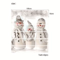 Lot de 6 autocollants de Noël pour escaliers en PVC, décorations de 100x18cm pièce - Hq011