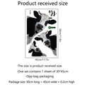 Sticker mural détaillé en PVC motif vache avec texte Hi et dimensions 30x45cm - 30*45cm
