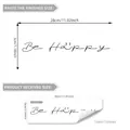 Adesivi specchio Be Happy con dimensioni del prodotto per decorazioni casa - Be Happy (D15504) / 10x30cm