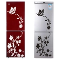 Imanes decorativos de mariposas y flores para decoración de paredes y refrigeradores - 43*88cm / Negro