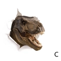 3D T-Rex Dinosaurier Wandaufkleber mit realistischer Hautstruktur und Durchbrucheffekt - Spinosaurus Seite Wanddurchbruch Muster C (C款)