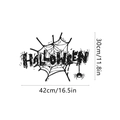 Halloween spider web and spider wall decal with HALLOWEEN text for home decoration - Spider Web Graffiti Style (f002)