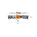 Adesivo murale ragno Halloween con dimensioni 57x28cm per decorazioni da interni - Stile Scritta Zucca Halloween (f006)