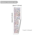 Floral window privacy film 30x120cm with pink flowers and stained glass texture design - Pink Floral Mosaic Style (XC20006) / 30cmx120cm