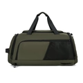 Army green large capacity sports gym backpack with waterproof wet dry compartments - Green