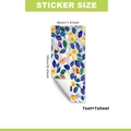 Colorful stained glass leaf static window film sticker for home decor 45x100cm - 45*100cm
