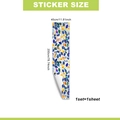 Detail showing colorful floral mosaic static window film dimensions 45cm x 200cm - 45*200cm