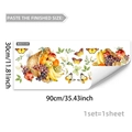 Detalle del vinilo decorativo autoadhesivo de cesta de frutas, tamaño de hoja 30x90cm - Estilo Cesta de Frutas de Cosecha (M20216) / 30*90cm