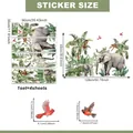 Tabella taglie con layout e dimensioni finali per adesivi murali con animali cartone - Elefante e Scimmia Tropicali (M13636) / 30*90cm*4 Fogli