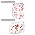 Valentinstag Fenstersticker Set mit Herz und Rosen für romantische Hausdekoration - Rote Rose und Herz Feiertagsgruß Set (HA15500)