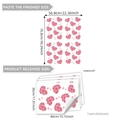 Rosa Rosen Herz Blumen Fensterbilder Set für Valentinstag Hausdekoration - Romantische Rosa Rose Herz Kombination (HA15503)